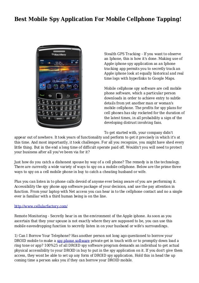 cellphone tapping app